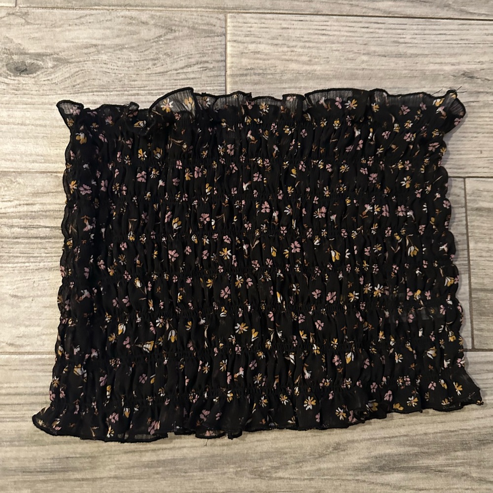 Floral Smocked Tube Top